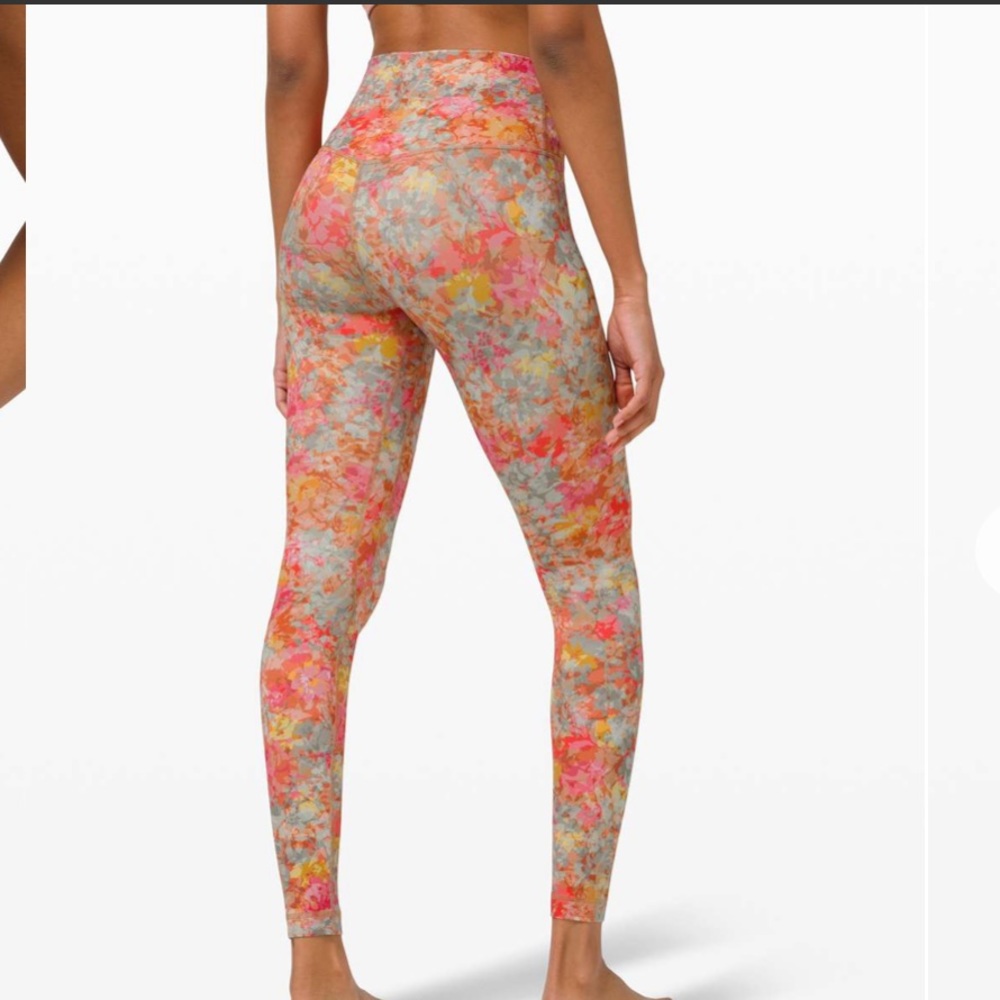 lululemon athletica Multicolor Floral Print High-Rise Leggings